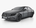 Mercedes-Benz Classe E (W213) Avantgarde Line 2019 Modello 3D wire render