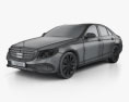 Mercedes-Benz E级 (W213) Exclusive Line 2019 3D模型 wire render