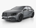 Mercedes-Benz A 클래스 (W176) AMG 2018 3D 모델  wire render