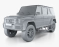 Mercedes-Benz G级 (W463) Maybach Landaulet 2019 3D模型 clay render