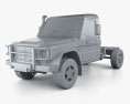 Mercedes-Benz Gクラス (W463) シングルキャブ Chassis 2020 3Dモデル clay render