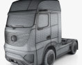 Mercedes-Benz Future Truck 2024 Modello 3D wire render