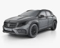 Mercedes-Benz GLAクラス (X156) AMG Line 2020 3Dモデル wire render