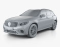 Mercedes-Benz GLCクラス (X205) S AMG 2020 3Dモデル clay render