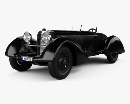 3D model of Mercedes-Benz 710 SSK Trossi Roadster 1930