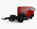 Mercedes-Benz Atego Crew Cab 底盘驾驶室卡车 2010 3D模型 后视图