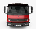 Mercedes-Benz Atego Crew Cab 섀시 트럭 2010 3D 모델  front view