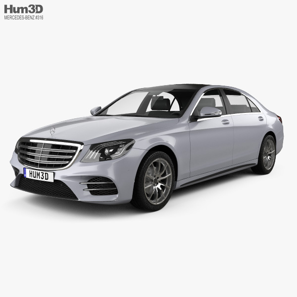 Mercedes-Benz S-Klasse (V222) LWB AMG Line 2018 3D-Modell