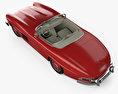 Mercedes-Benz 300 SL 1957 3D-Modell Draufsicht