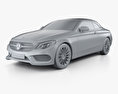 Mercedes-Benz C级 (A205) 敞篷车 AMG line 2020 3D模型 clay render