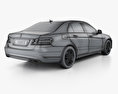 Mercedes-Benz E-класс (W212) Седан с детальным интерьером 2017 3D модель