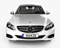 Mercedes-Benz E级 (W212) 轿车 带内饰 2017 3D模型 正面图