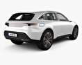 Mercedes-Benz EQ Konzept mit Innenraum 2018 3D-Modell Rückansicht