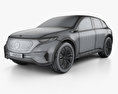 Mercedes-Benz EQ Konzept mit Innenraum 2018 3D-Modell wire render