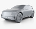 Mercedes-Benz EQ Konzept mit Innenraum 2018 3D-Modell clay render