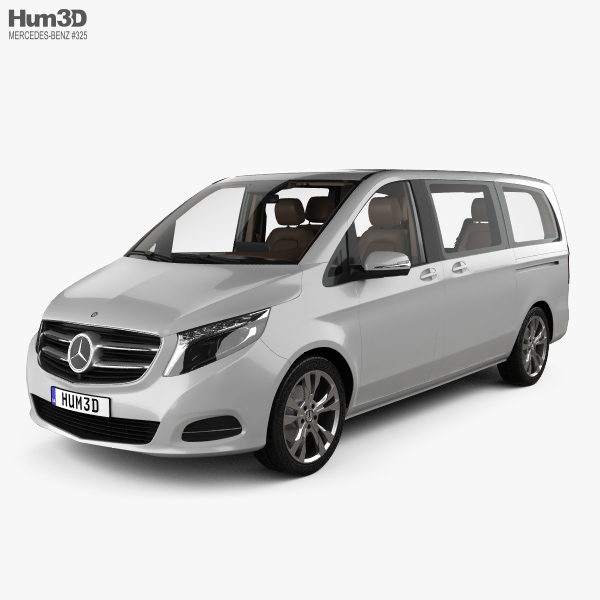 Mercedes-Benz Vクラス HQインテリアと 2017 3Dモデル