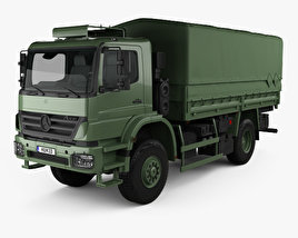 Mercedes-Benz Axor (2005A) Military Truck 2005 3D模型
