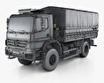 Mercedes-Benz Axor (2005A) Military Truck 2011 3D 모델  wire render
