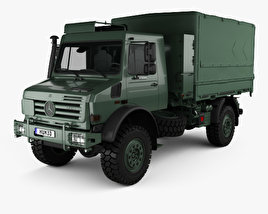 Mercedes-Benz Unimog U5000 Military Truck 2002 3D 모델 