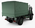 Mercedes-Benz Unimog U5000 Military Truck 2009 3D-Modell Rückansicht