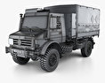 Mercedes-Benz Unimog U5000 Military Truck 2009 3D模型 wire render