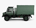 Mercedes-Benz Unimog U5000 Military Truck 2009 3D-Modell Seitenansicht