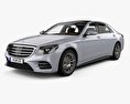 Mercedes-Benz S-class (V222) LWB AMG Line with HQ interior 2018 3d model