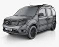 Mercedes-Benz Citan Tourer Off-Road 2016 3D модель wire render