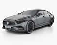 Mercedes-Benz Clase CLS (C257) AMG Line 2020 Modelo 3D wire render