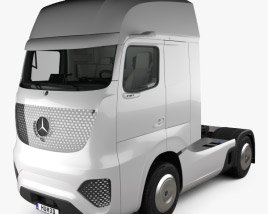 Mercedes-Benz Future Truck HQインテリアと 2024 3Dモデル