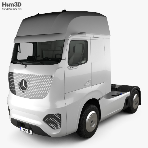 Mercedes-Benz Future Truck 인테리어 가 있는 2022 3D 모델 