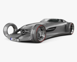 3D model of Mercedes-Benz Silver Arrow 2020