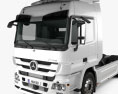 Mercedes-Benz Actros Camion Tracteur 2 essieux avec Intérieur 2014 Modèle 3d