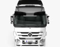 Mercedes-Benz Actros Sattelzugmaschine 2-Achser mit Innenraum 2014 3D-Modell Vorderansicht