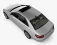 Mercedes-Benz E级 轿车 带内饰 2012 3D模型 顶视图