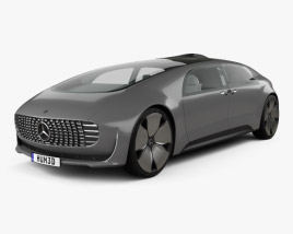 Mercedes-Benz F 015 인테리어 가 있는 2015 3D 모델 