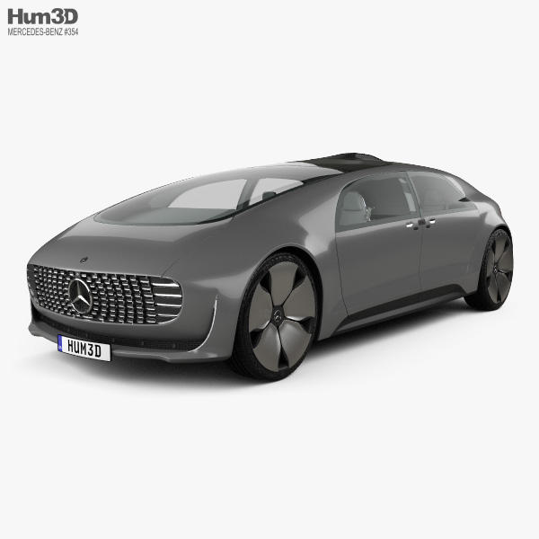 Mercedes-Benz F 015 带内饰 2015 3D模型