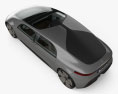 Mercedes-Benz F 015 带内饰 2015 3D模型 顶视图