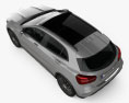 Mercedes-Benz GLA-Klasse AMG Line mit Innenraum 2020 3D-Modell Draufsicht
