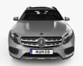 Mercedes-Benz GLA-Klasse AMG Line mit Innenraum 2020 3D-Modell Vorderansicht