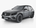 Mercedes-Benz GLCクラス (X205) AMG Line HQインテリアと 2018 3Dモデル wire render