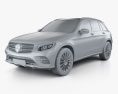 Mercedes-Benz GLC-клас (X205) AMG Line з детальним інтер'єром 2018 3D модель clay render