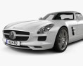 Mercedes-Benz SLS-класс с детальным интерьером 2017 3D модель