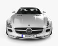 Mercedes-Benz SLS 클래스 인테리어 가 있는 2017 3D 모델  front view