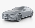 Mercedes-Benz AMG GT53 4-door coupe 2021 3d model clay render