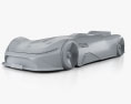 Mercedes-Benz Vision EQ Silver Arrow 2019 3D модель clay render