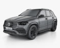 Mercedes-Benz GLE-класс AMG Line 2022 3D модель wire render