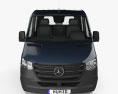Mercedes-Benz Sprinter (W907) Crew Cab Chassis L2 2022 Modello 3D vista frontale