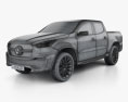 Mercedes-Benz X-Class Stylish Explorer with HQ interior 2018 3d model wire render