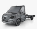 Mercedes-Benz Sprinter (W907) Single Cab Chassis L2 2022 3d model wire render